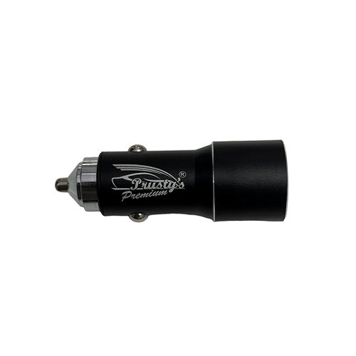 Prusty's Premium 38Watt High Speed Car Charger with 2 in 1 Cable